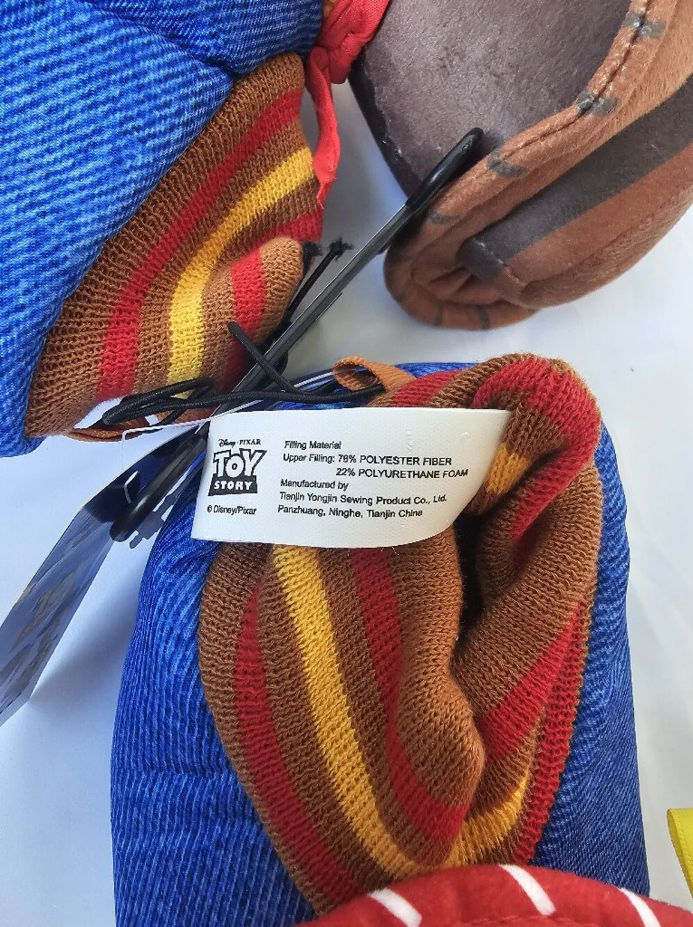 ​Disney Pixar Toy Story Woody & Jessie Plush Slippers Kids Size 11-12 NWT